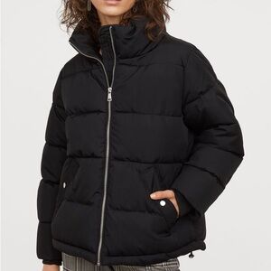 H&M black puffer coat